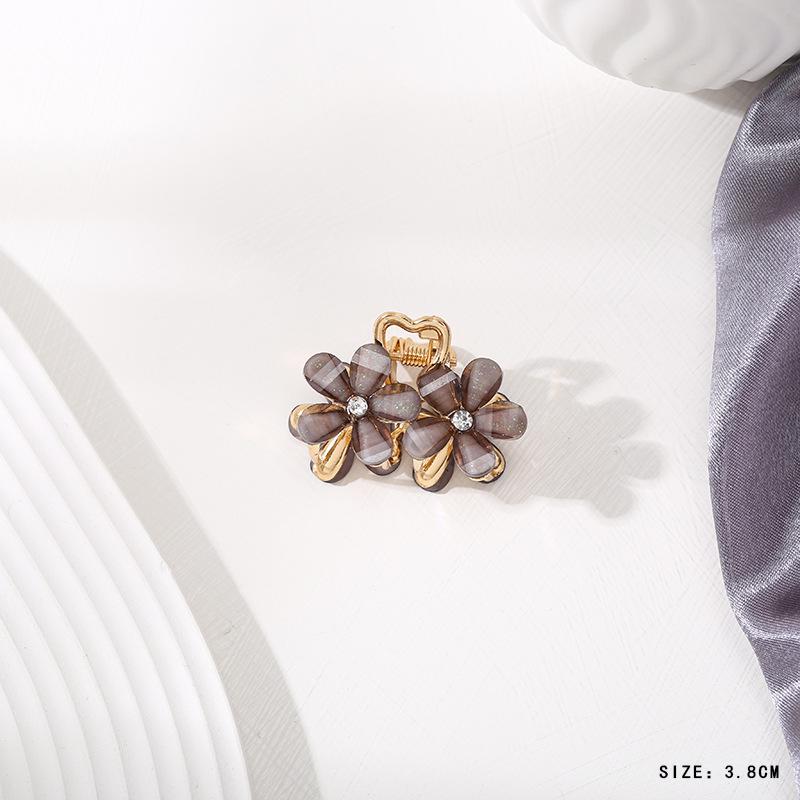 Mini Rhinestone Bow Hair Clip - Korean Style Accessory for Bangs