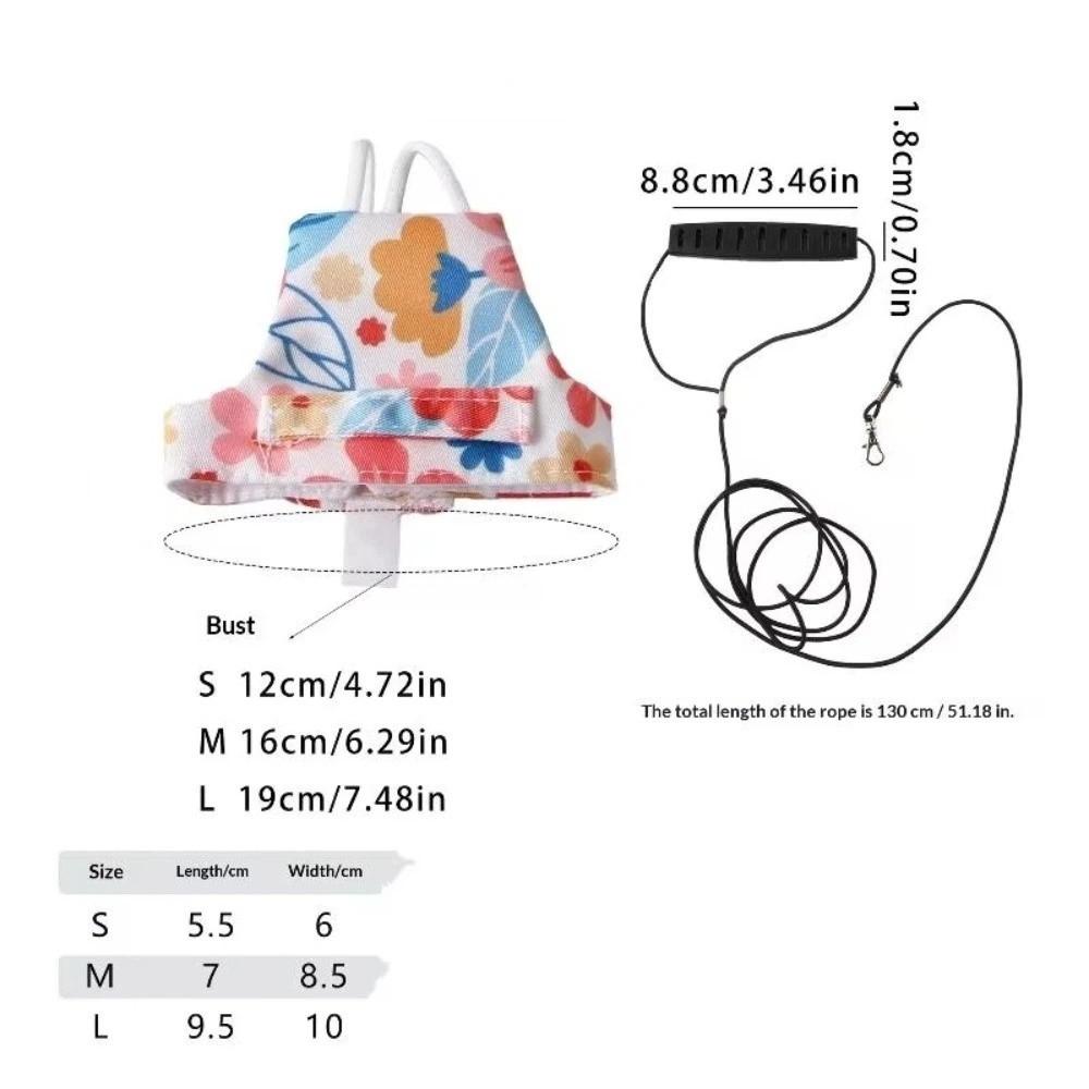 Adjustable Bird Flight Suits Anti Pinch Design Bird Traction Rope Bird Training