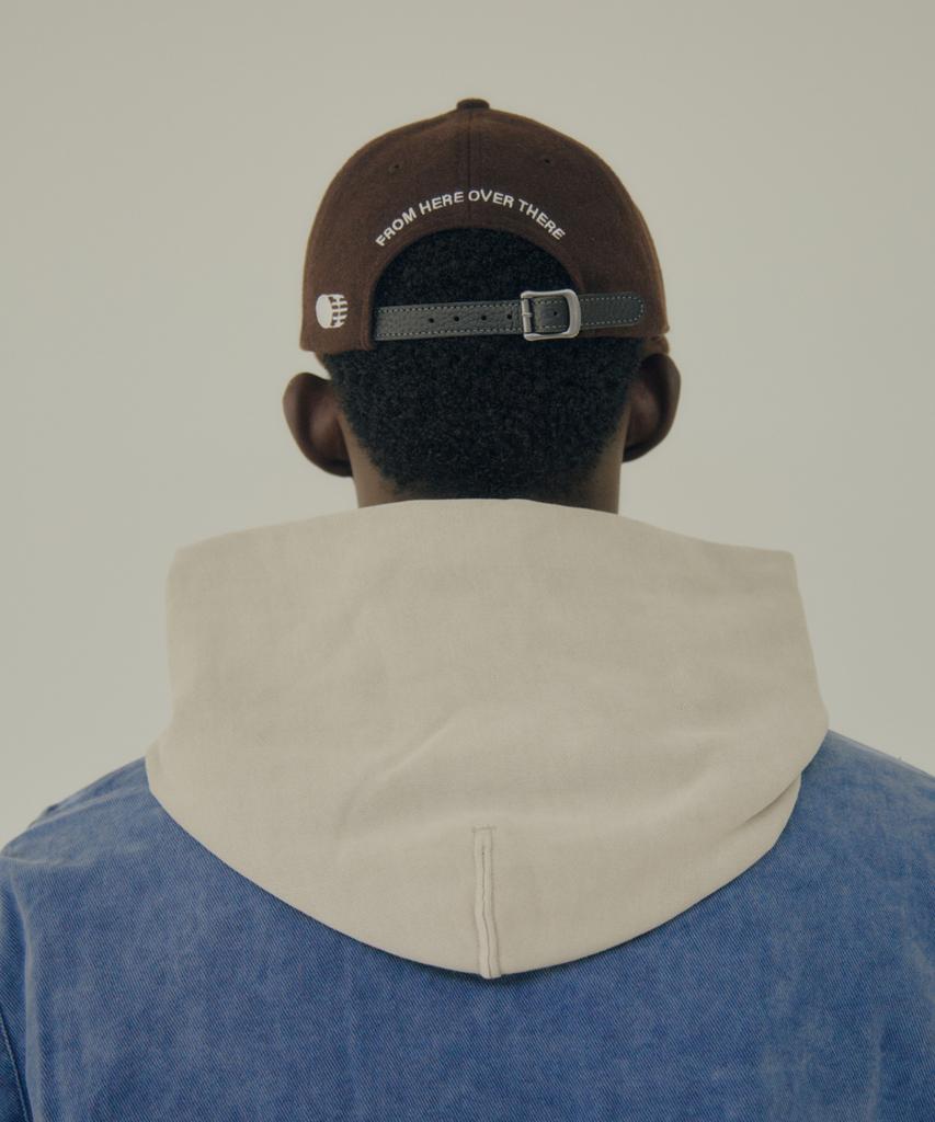 Teulaepighamoni Wool Blend Th Applique Logo Deep-Fit 6-Panel Cap_Brown
