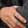 Vintage Viking Rune Symbol Mobius Ring for Men, Geometric Twisted Stainless Steel Rings, Fashion Finger Jewelry Size 7-12