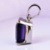Blue Tanzanite Natural 925 Sterling Silver 18 ct Emerald Gem'S Pendant Gemstone Jewelry Gift