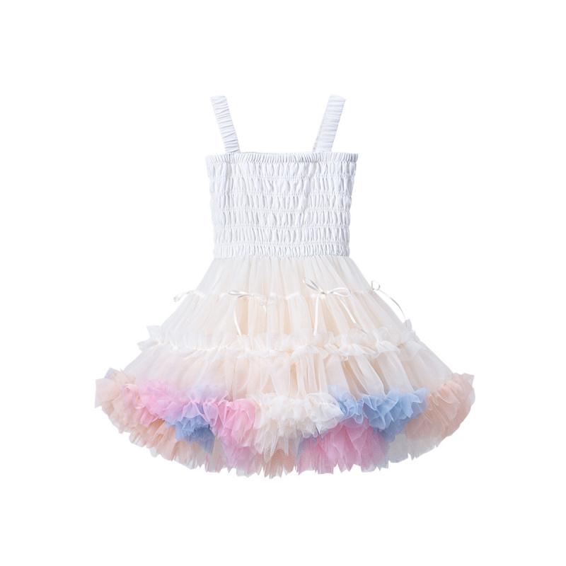 Girls' Strap Dress Summer New Style Baby Girl Children'S Day Bowknot Dress Princess Dress
