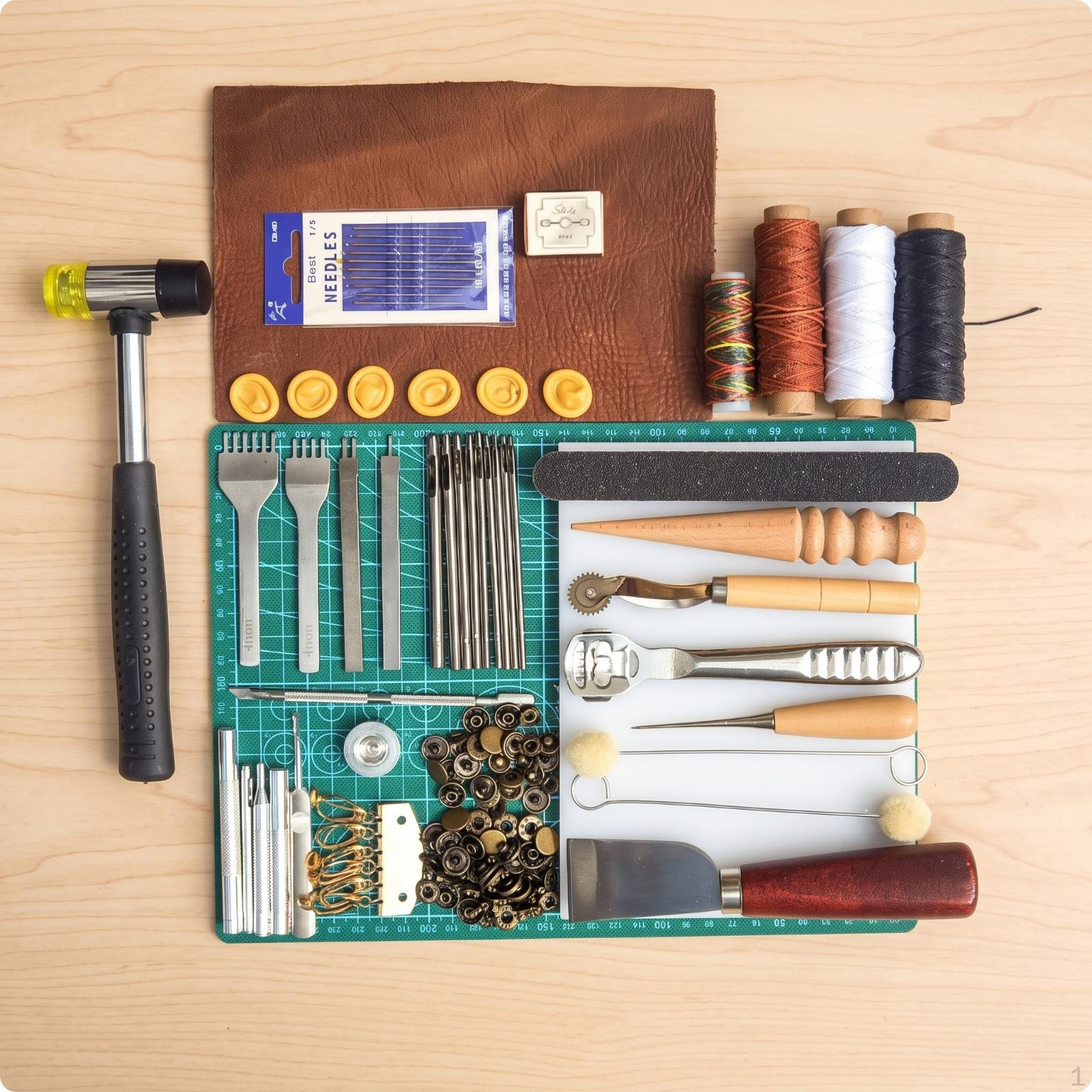 Leatherworking Tool Kit Multifunctional Leather Craft