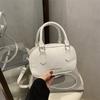 Minimalist Pu Handheld Crossbody Bag With Stitching Detail For Commuting