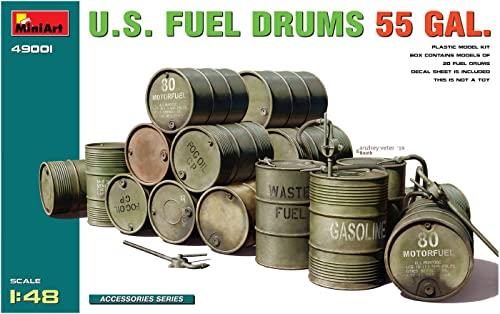 MiniArt 1/48 American 55-gallon fuel drum plastic model kit MA49001