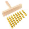 8Tone Chimes SingleRow Tube Children S Percussion Instruments Orff Preschool Toys with Hammer(Gold )