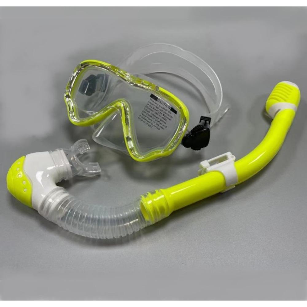 Diving Goggles, Snorkel Set, Full Dry Snorkeling Mask.