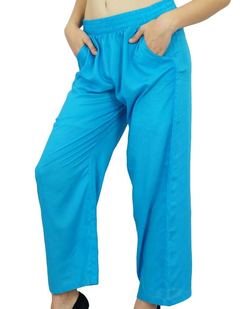 Bimba Women Long Pajama With Pockets Modal Cotton Night Pyjama Sleepwear