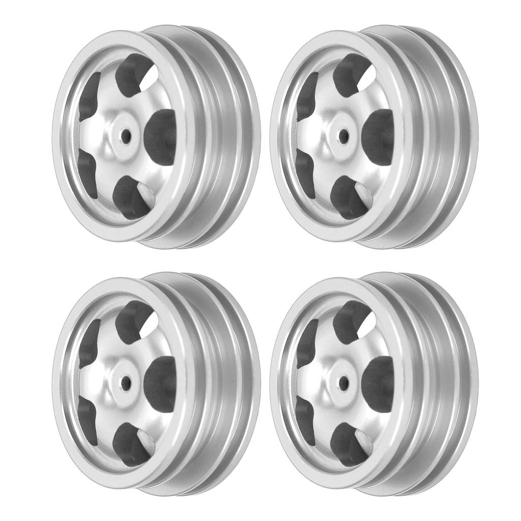 4Pcs RC Car Wheel Rim Aluminum Alloy Sturdy Structure Stylish Look Wheels Hub Rim for MN82 RC Car