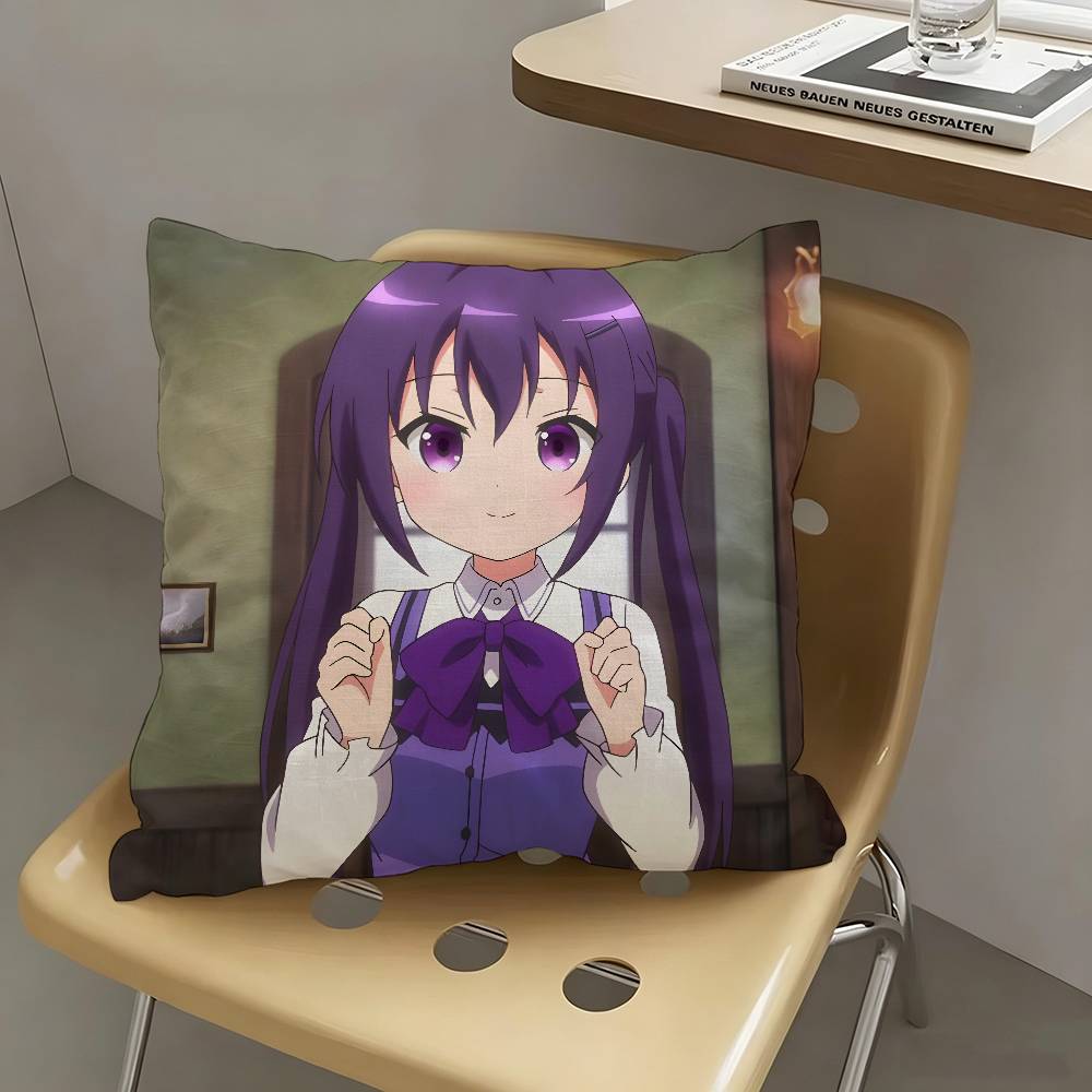 1pc Rize Tedeza Anime Characters Pillow Case Fashion Square Pillowcase Bedroom Sofa Room Ins Decoration Leisure