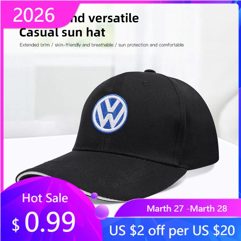 VW GTI GOLF 2026 Chaud Pour VW VOLKSWAGEN Pour Volkswagen VW Emblème de Voiture Broderie Casquette Snapback Casquette de Baseball Printemps et Automne Extérieur A