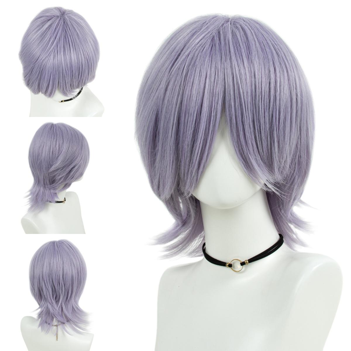 REEWES K-pop Romance Baby Secret Abby Pruik Roze Groen Paars Zwart Synthetisch Haar Voor Anime Cosplay Halloween Feest 1pc gray