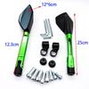Pentagonal CNC Universal Motorcycle Rearview Reflective Mirror - Personalized Design, Hot Sale Reversing Assist.