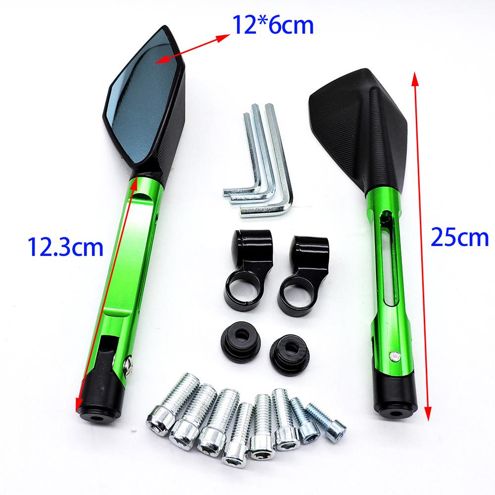Pentagonal CNC Universal Motorcycle Rearview Reflective Mirror - Personalized Design, Hot Sale Reversing Assist.