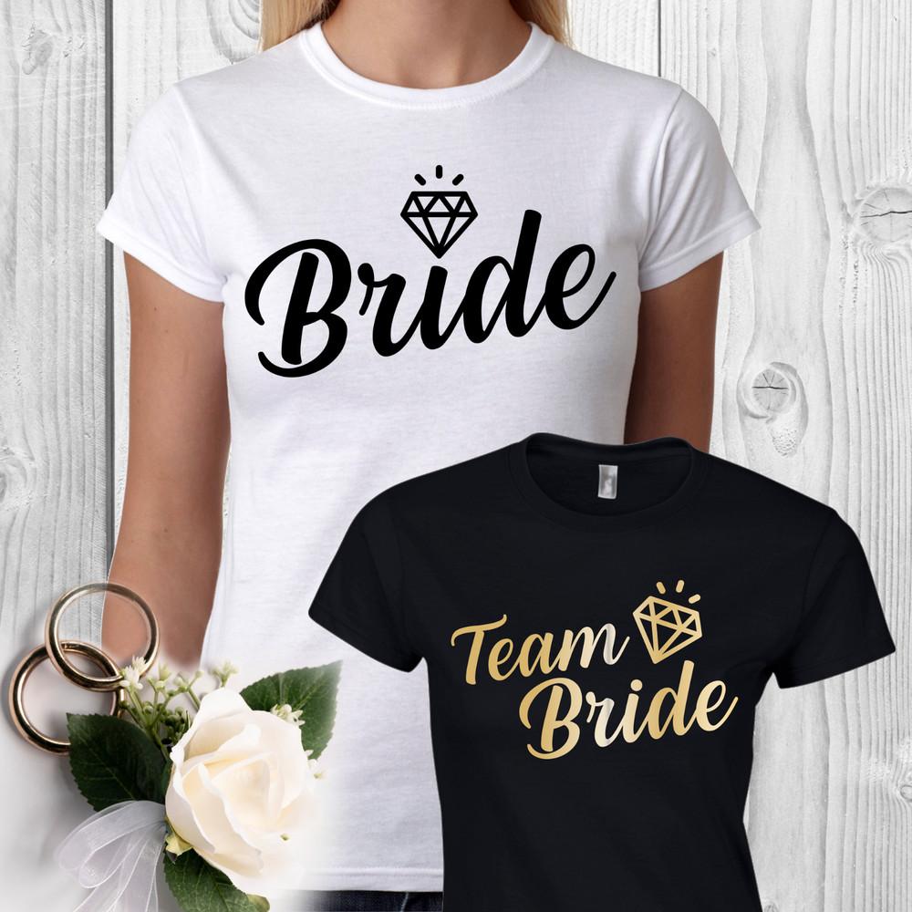 

TEAM BRIDE Hen Party JGA Bride Wedding Girlie Lady Ladies T-Shirt S