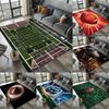 Sports Theme Racing Track Basketball Court Soccer Field Carpet Kids Play Mat Home Decoration Non-Slip Floor Mat Rugs for Bedroom