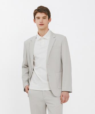 Adhoc Men'S Signature Basic Jacket (Lt-Grey) (Hz3Jk10_34)