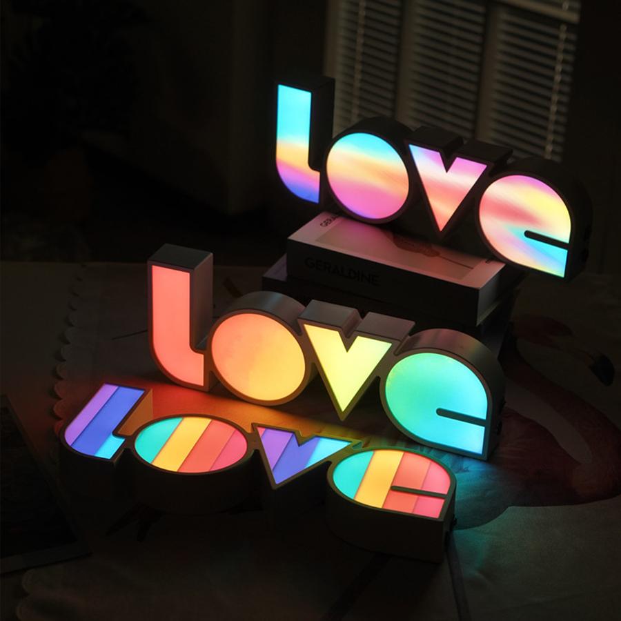 LED Decorative Lights String Valentine's Day Proposal Confession Love Lightbox English Letter Shaped Light