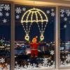 Christmas Parachute Light With Santa Claus 8 Mode Hanging Xmas Lamp For Roof Eave Porch Balcony Fence Tree Home Room Decor M1L1