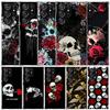 Menschliches Skelett Rote Rose Handyhülle Für Samsung Galaxy S24 S25 Edge S26 Ultra S22 S23 Plus S21 + S20 FE Weiche TPU Rückseite Galax