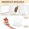 20PCS White Round Wavy Edge Cake Boards 6/8/10/12inch Food-Grade Disposable Corrugated Cake Circles Base Trays Cake Plates