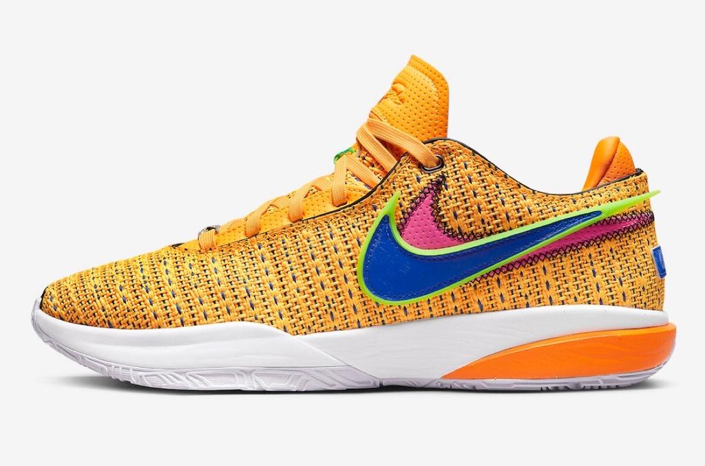 DJ5422-801 Nike LeBron 20 Laser Orange Hyper Pink White Racer Blue