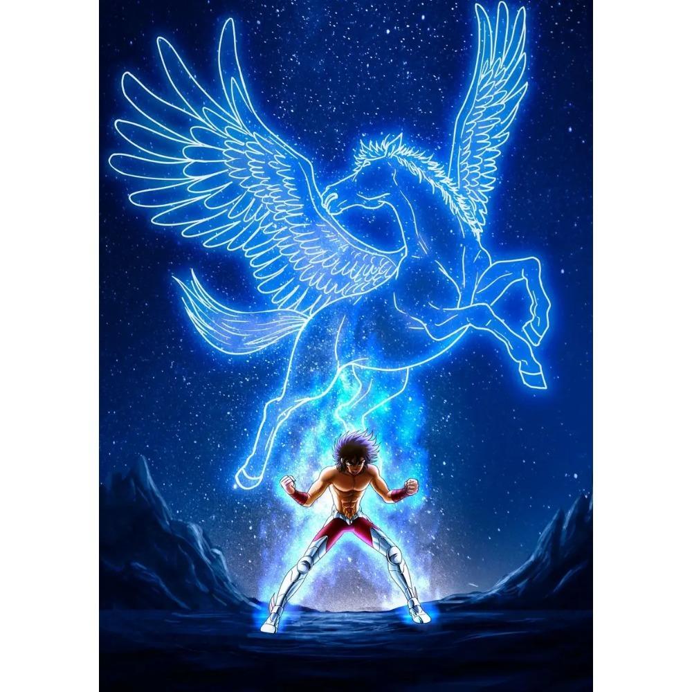 Japanese Anime Zodiac Saints Pop Classic Saint Seiya Rozan Dragon Art Poster Canvas Painting Wall Prints Picture Room Home Decor