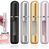 3 Mini Reusable Perfume Spray Bottles (aluminum), Travel Perfume Spray Bottle, Portable Perfume Container