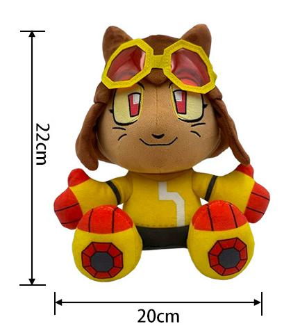 New Plush Doll Pillow Gameoverse Cartoon Anime Dinosaur Doll Cute Robot Decorative Ornament, Boys and Girls Love Gifts