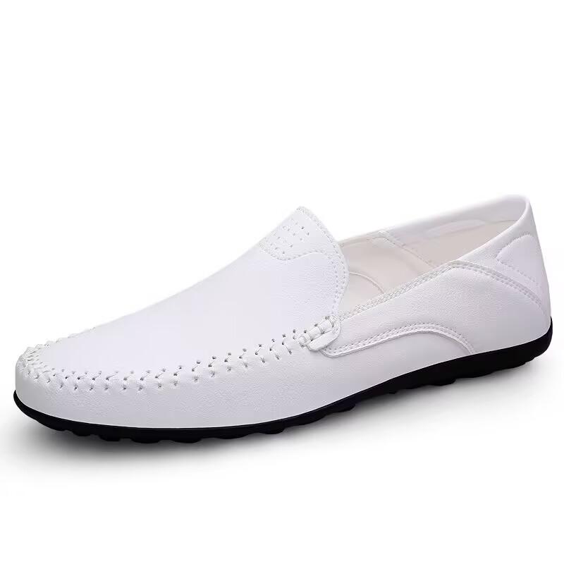 Moda Estiva Mocassini da Uomo Casual Italiani di Lusso Scarpe da Uomo in Vera Pelle Mocassini Leggeri Traspiranti Slip-on Scarpe da Barca