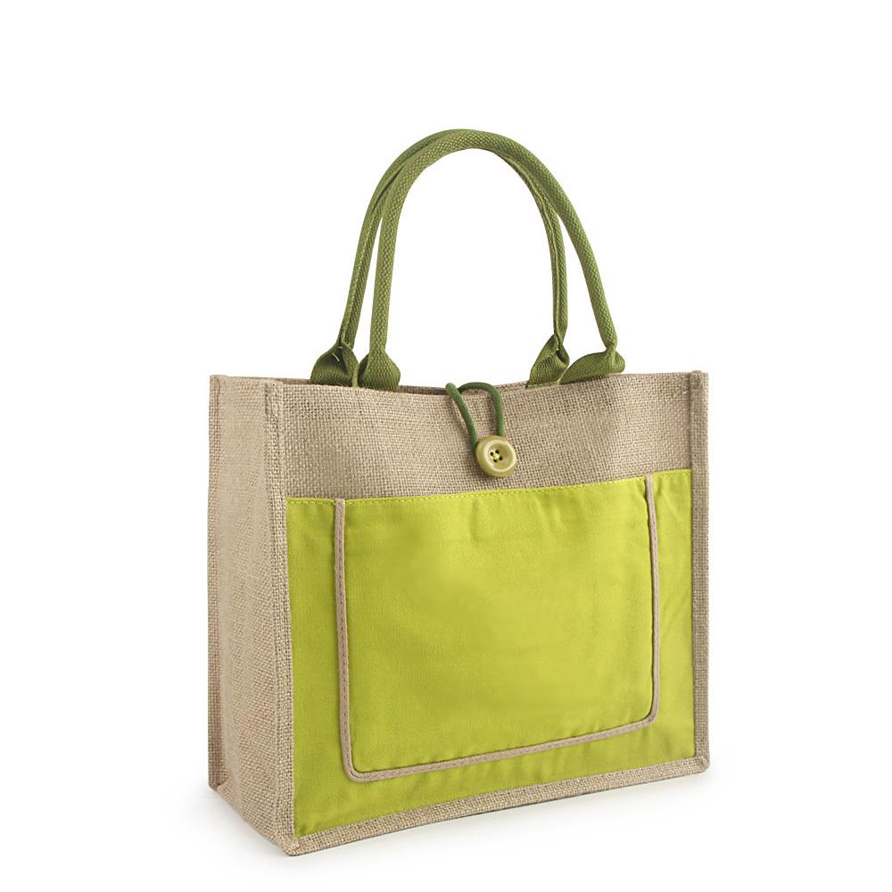 Women Linen Tote Large Capacity Female Casual Shoulder Bag Lady Daily Handbag Fresh Beach Shopping Bag