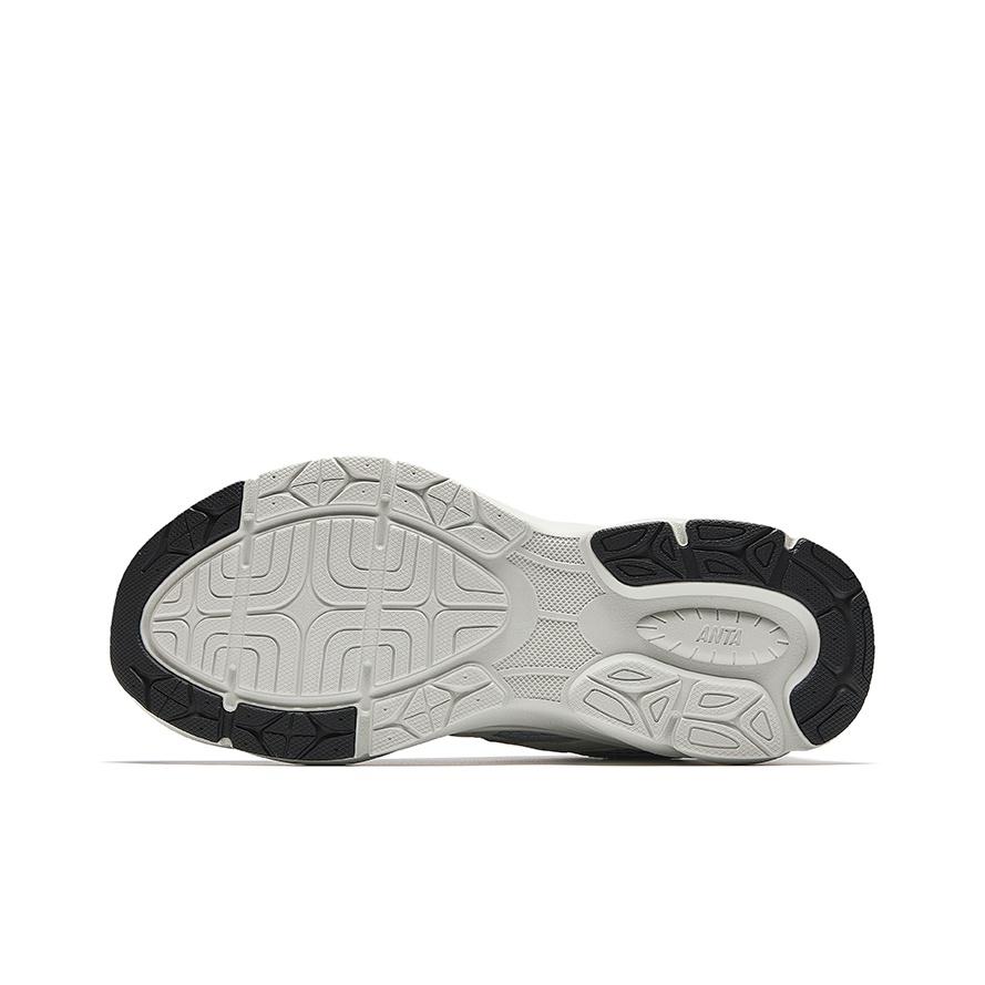 ANTA Fu Yao Men Retro Trendy Casual Dad Shoes All Black Charcoal Gray 112538896-3