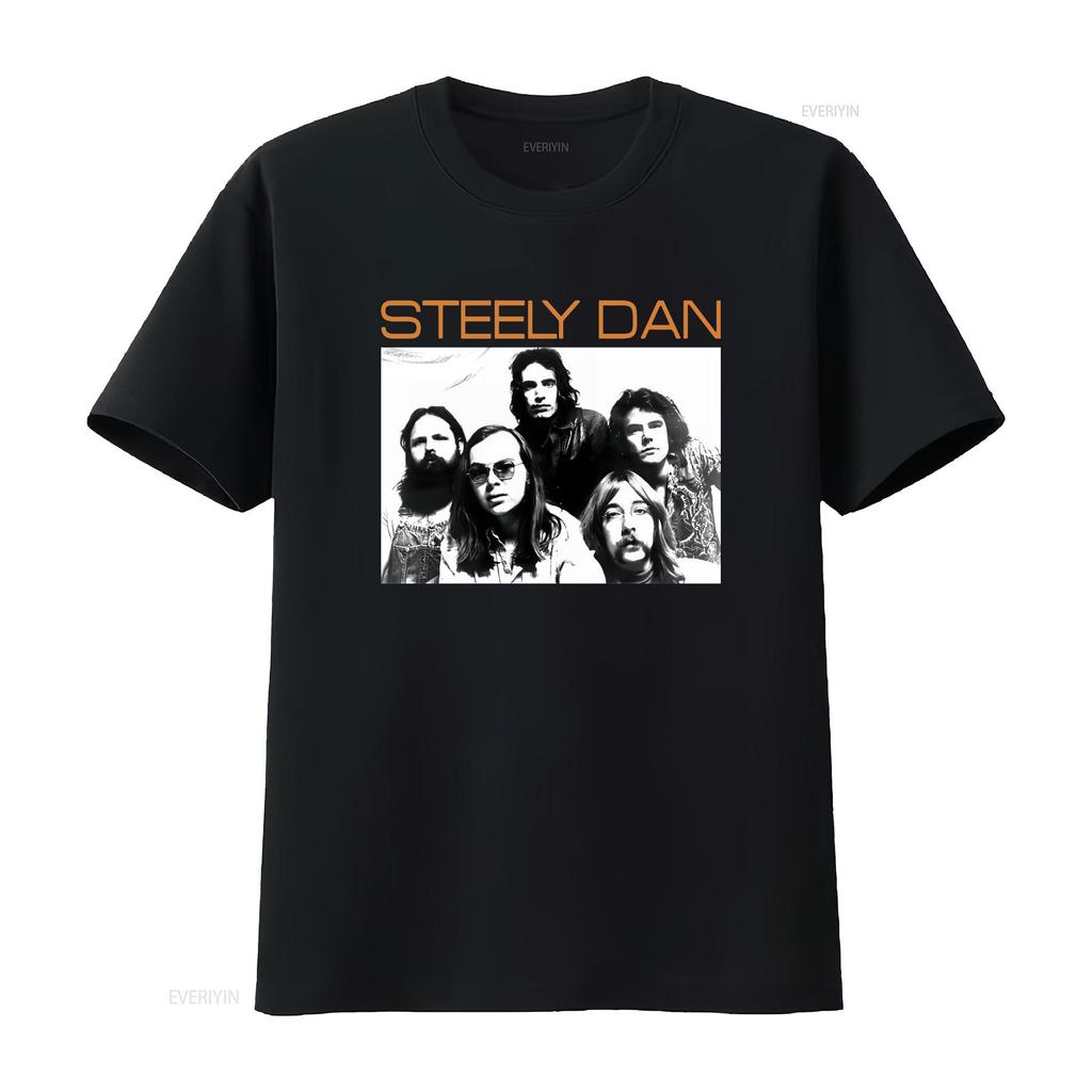 Steely Dan Classic 70s Rock Band Heavy Cotton T Shirt S 3xl Vintage Washed Versatile Streetwear Slightly Breathable Unisex Soft