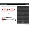 Star Oval Cat Eye Frameless Sunglasses For Women New High-end Glasses Sunglasses