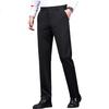 RED DRAGONFLY Men's Casual Autumn Winter Fleece-Lined Dress Pants Black 29 Slim Fit Elastic Business Commuter Trousers