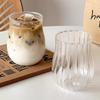 Tulip Shaped Aroma Cup Transparent Glass Whiskey Glass Coffee Mug Latte Iced Americano Cup Cold Coffee Cups Drinking Utensils