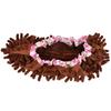 1 Piece Reusable Detachable Washable Household Floor Cleaning Slipper Mop Shoes Cover (Coffee)