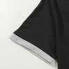 Men's Summer Hooded T-shirt Short Sleeved Button Down Tee with Chest Pocket Waffle Color Block Casual Hoodie T-shirt for Gym Street Wear