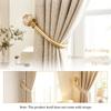 2Pcs Metal Curtain Holdbacks Multifunction Metal Wall Storage Hooks Curtain Pull Back Hook U Shaped Wall Mounted Drapery Tieback