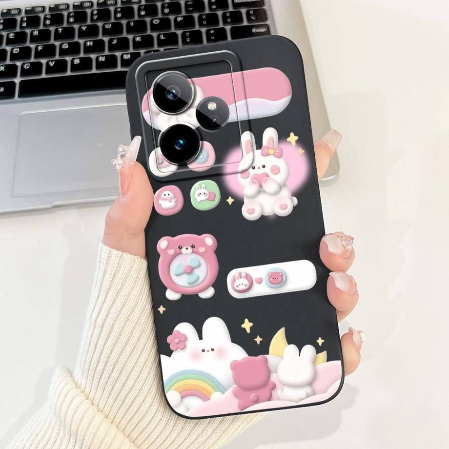 For Realme GT7 Case RealmeGT 7T New Candy Painted Back Cover Shockproof Soft TPU Phone Case For Realme GT 7 Pro GT7 T GT7T Shell