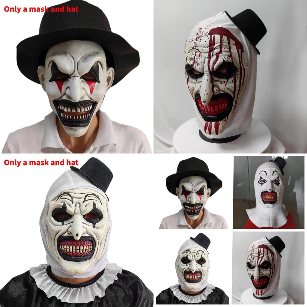 Enge clown latex masker Halloween feestkostuum accessoire voor cosplay en thema-evenementen