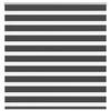VidaXL Store Zèbre Noir 150x100 Cm Largeur Du Tissu 145,9 Cm Polyester, Store Enrouleur Zébré, Store Zébré Pour Fenêtre, 4014219