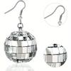 Disco Ball Earrings 20mm 70'S Disco Punk Earrings for Women Jewelry Gift for Women Party Jewelry