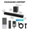 Temu 2.1 Soundbar with Subwoofer: Bluetooth Home Theater Speaker for TV & Computer