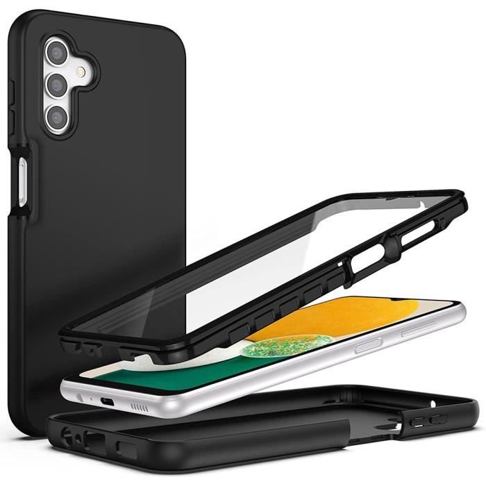 Coque Intégrale - BOOLING - pour Samsung Galaxy A13 5G - Protection Hybride 360° - Silicone - Anti-Rayures - Noir