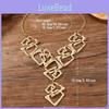 Accessory Fashion Exaggerated Geometric Triangle Rectangular Necklace Hollow