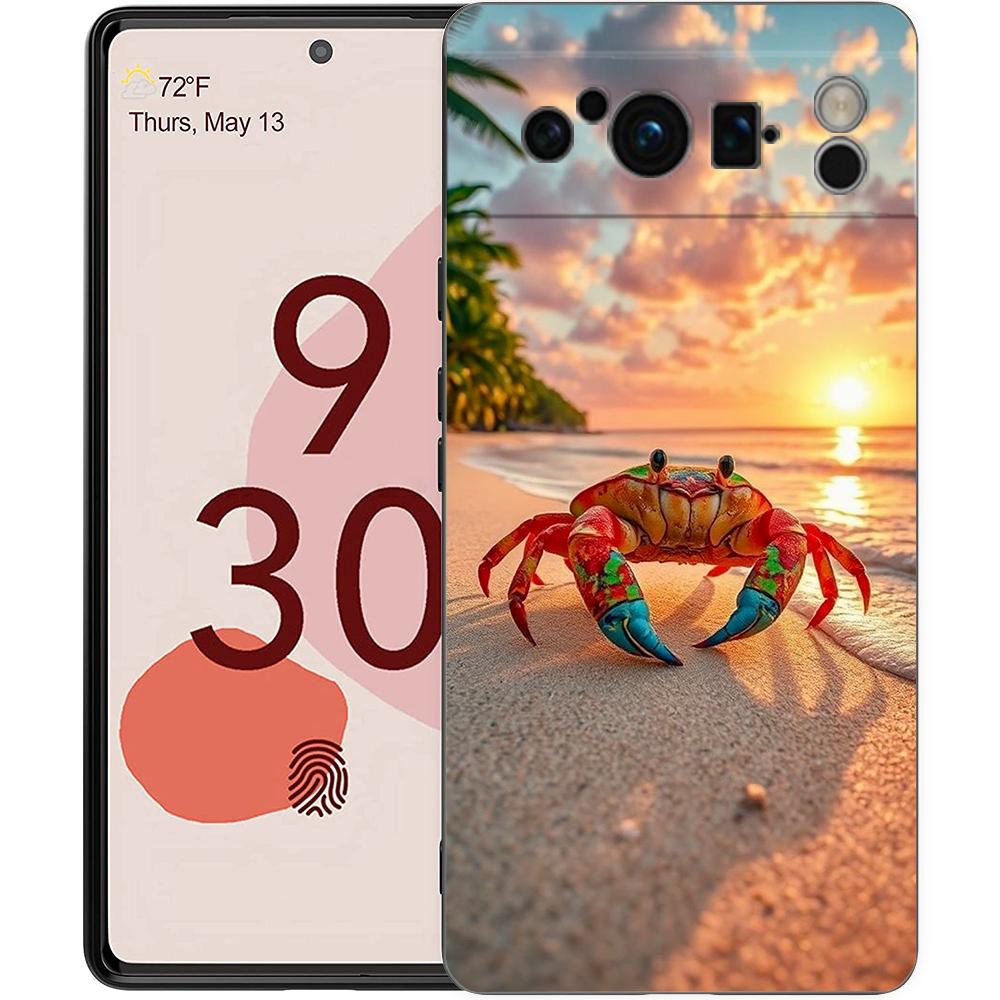 Seaside Scenery Wave Beach Phone Case For Google Pixel 10A 10 9 8 7 6 Pro XL 9A 8A 6A 7A 5G Soft Shockproof TPU Black Cover