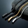 Mens 3MM Byzantine Cuban Link Chain Bracelets Retro Stainless Steel Link Wristband Vintage Jewelry Gift for Him Boy