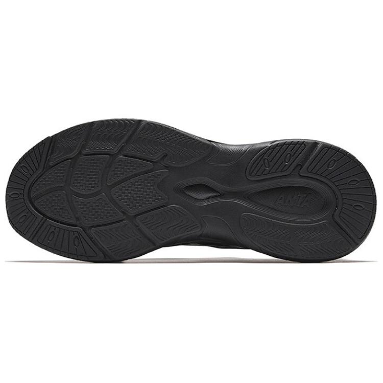 Anta Pulse Comfortable Versatile Shock Absorbing Wear Resistant Non Slip Low Top Casual Shoes Men Casual Shoes Black 112528856-2