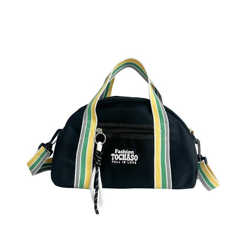 Fashionable Large Capacity Kids Tote Bag Stylish Oxford Cloth Letter Design Black